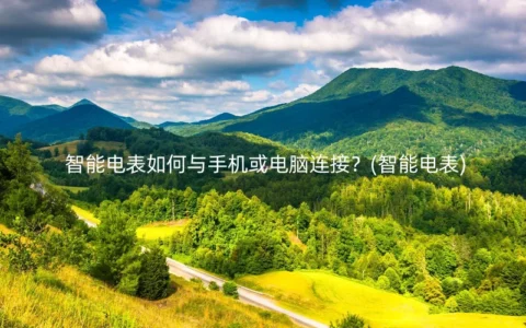 智能电表如何与手机或电脑连接？(智能电表)