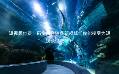 短视频付费：拓宽内容消费新领域（你能接受为短视频付费吗）
