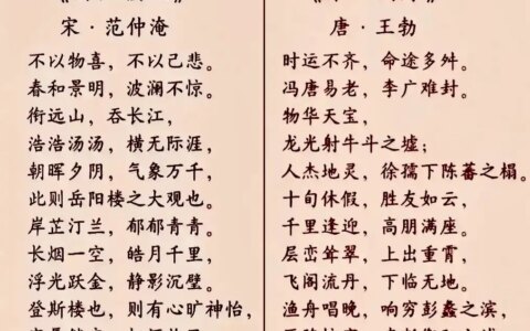 真的太难区分！《岳阳楼记》和《滕王阁序》历史地位谁更高？-岳阳楼记和滕王阁序哪个好