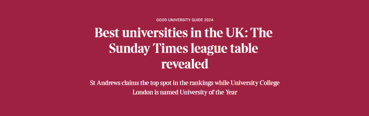 重磅丨2024 TIMES英国大学排名发布！