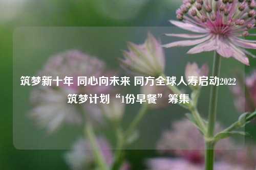 筑梦新十年 同心向未来 同方全球人寿启动2022筑梦计划“1份早餐”筹集