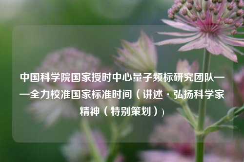 中国科学院国家授时中心量子频标研究团队——全力校准国家标准时间（讲述·弘扬科学家精神（特别策划）)