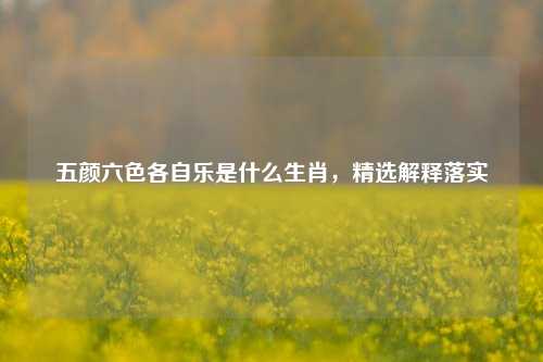 五颜六色各自乐是什么生肖，精选解释落实