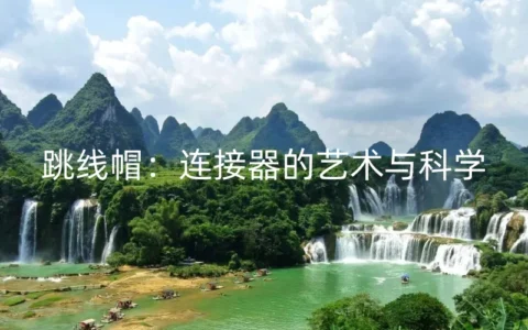 跳线帽：连接器的艺术与科学