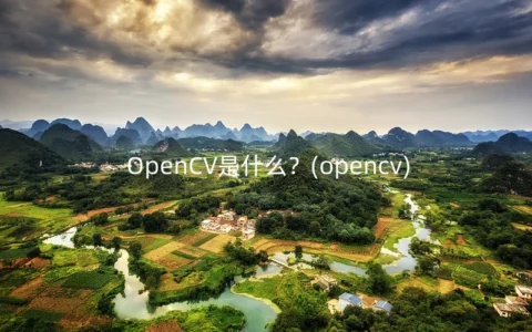 OpenCV是什么？(opencv)