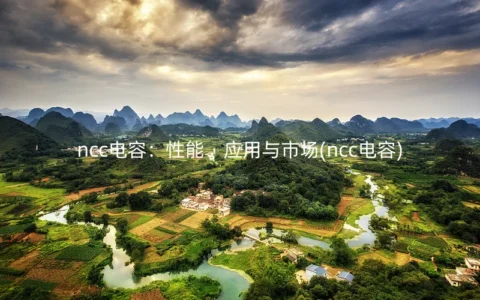 ncc电容：性能、应用与市场(ncc电容)