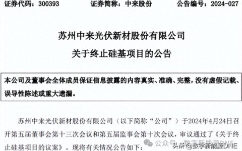 祸福相依！16年光伏老将终止140亿多晶硅等项目