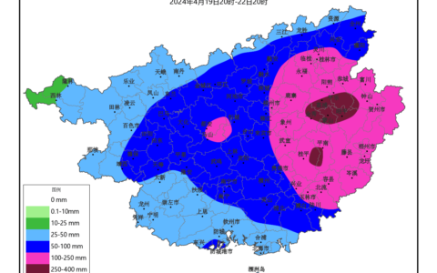 19日起 广西有新一轮降雨和强对流过程