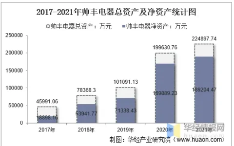 2021年帅丰电器（605336）总资产、总负债、营业收入、营业成本及净利润统计