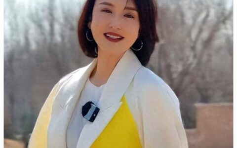 张蕾：公园踏春，分享座右铭，多看大自然，少和人纠缠